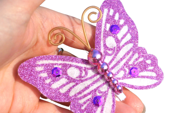 Happy Energie - Schutz für Dein Zuhause - lila Schmetterling
